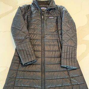Patagonia Women’s Black Quilted Long Puffer Coat
